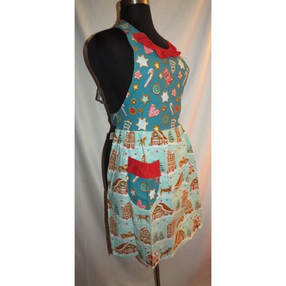 The Pioneer Woman Gingerbread Apron Oven Mitt Potholder Set Kitchen Cooking - Picture 3 of 9